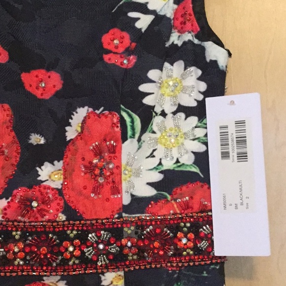 Jovani PLUNGING FLORAL EMBROIDERED COCKTAIL - Picture 4 of 8